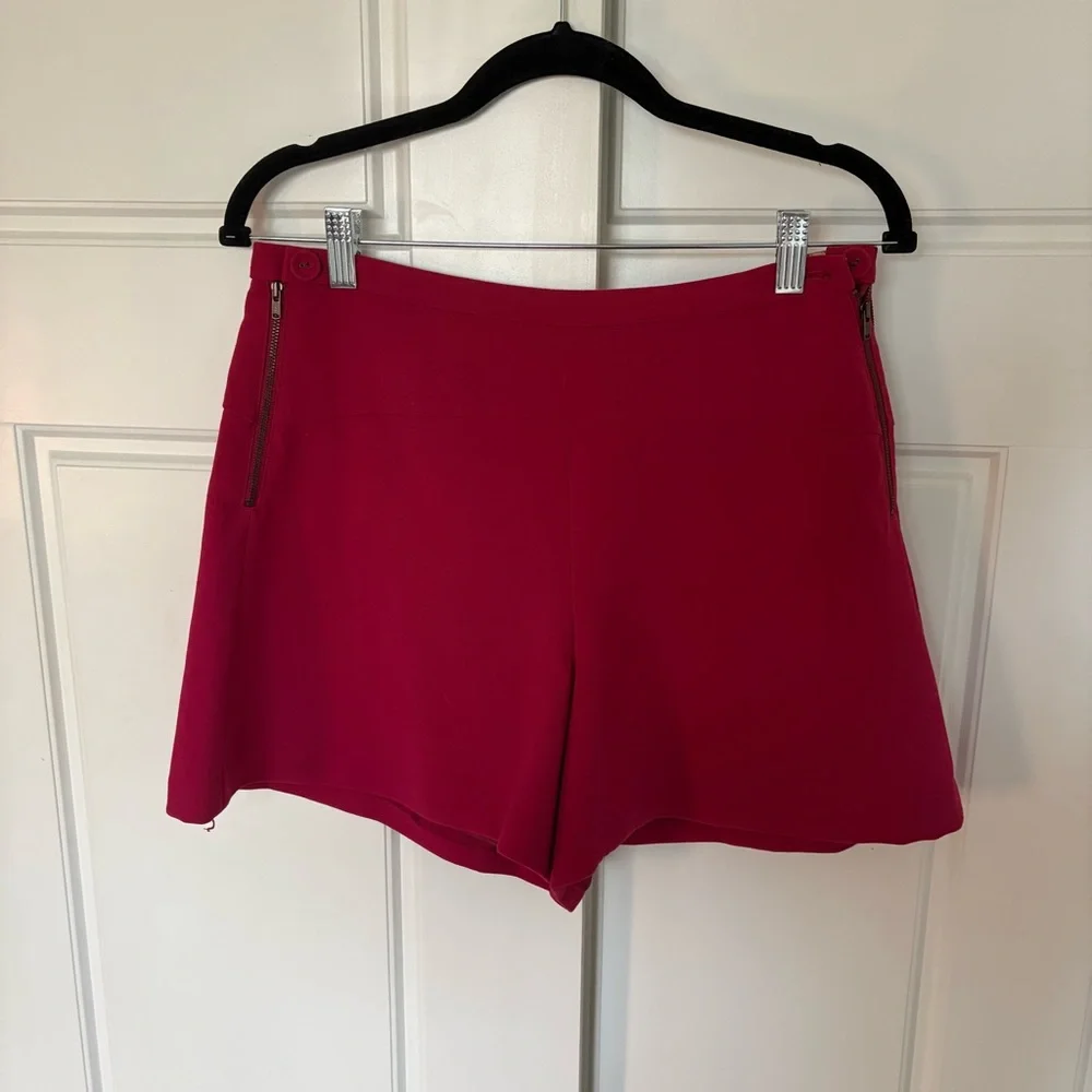 ANTHROPOLOGIE Leifnotes azalea tailored Shorts size 6 pink - Picture 3 of 8